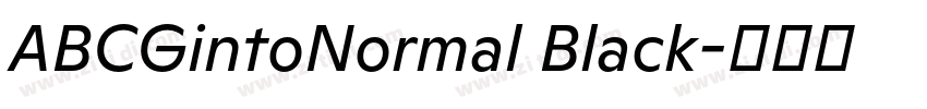 ABCGintoNormal Black字体转换